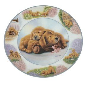 1995 Bradford Exchange Martin Rien "Cuddle Buddies" Limited Edition Plate